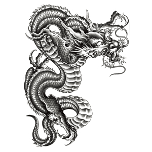 纹身贴防水男胸前龙头花臂纹身贴持久半臂手臂过肩龙纹身贴309