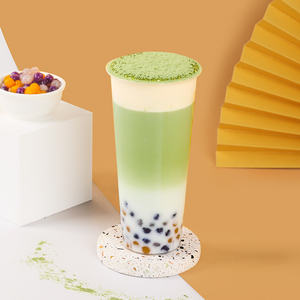 【抹茶拿铁奶芙】樱桃星球奶茶店冲调饮品专用高清海报图电子素材