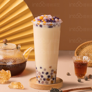 【茉莉小芋圆烤奶竖图】奶茶店冲调饮品专用高清海报 电子素材