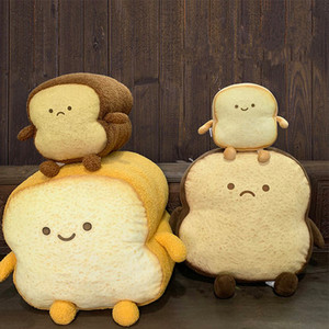 可爱情绪吐司面包布娃娃抱枕公仔女生睡觉网红毛绒玩具床上超软