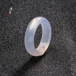 玉戒指女指圈玛瑙