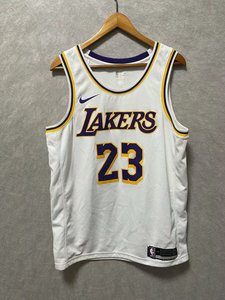 詹姆斯 湖人队 23号 主场白色 新版 sw 球迷版 球衣