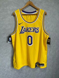 库兹马 湖人队 0号 主场黄 球队限定 sw 球迷版 球衣 aa7099-735