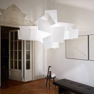 北欧灯具创意几何堆叠个性设计师样板房简约现代服装店办公室吊灯