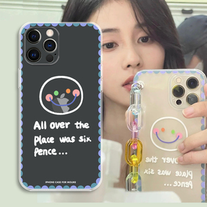 苹果x手机壳笑脸明星同款