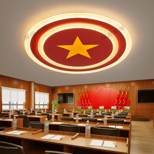 会议室灯党员活动室党徽灯定制吸顶灯led酒店大厅灯党群服务厅灯