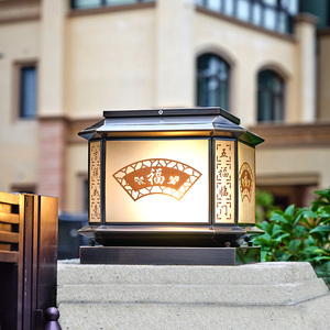 柱头灯户外防水别墅庭院大门阳台围墙灯室外院子门头柱子灯8人付款