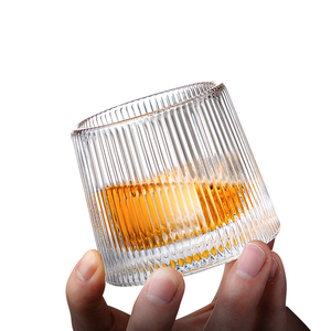 ins风旋转酒杯不倒翁玻璃杯水晶杯威士忌洋酒杯仙女小酒杯子创意