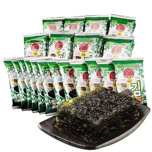 韩国进口零食九日烤海苔即食寿司2g*24小包紫菜儿童零食脆片