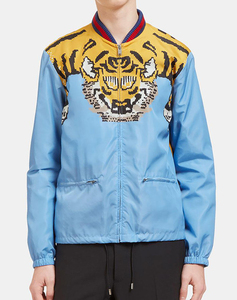 gucci/古驰22新款刺绣老虎短款外套双g字母老花复古上衣夹克13人付款