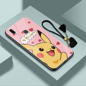 vivoz3手机壳皮卡丘vovi z3i可爱男女新款v0ivz3l潮牌抗摔玻璃镜面