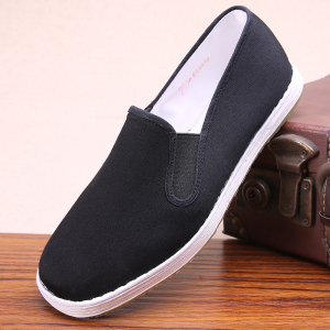 京特老北京布鞋男牛筋底中老年爸爸鞋春夏款千层底布鞋休闲开车鞋