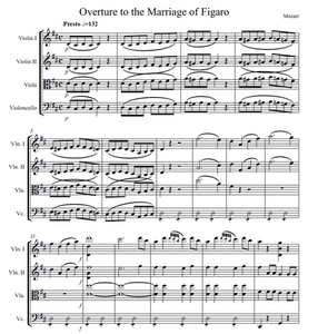 费加罗的婚礼总谱