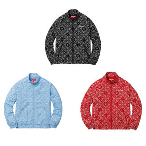 supreme bandana track jacket 腰果花拉链上衣外套夹克男女外套