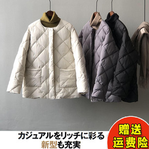 【疫情断货清仓】外贸尾货处理特价菱格棉衣女棒球服小个子棉外套