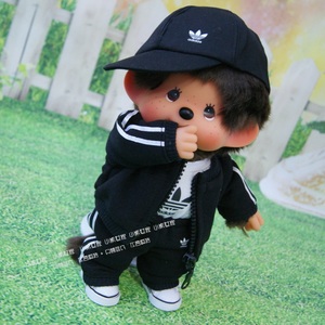 小熊世家娃衣定制工厂 25cm蒙奇奇衣服潮牌运动服套装帽子t恤