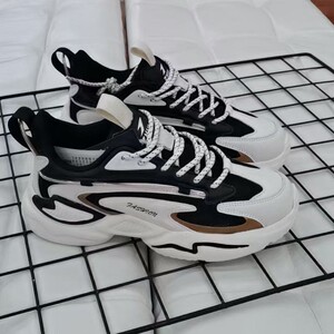 助乐女鞋2021秋冬新款老爹鞋厚底潮鞋百搭运动鞋拼接ins超火女鞋