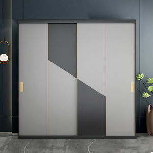 推拉门衣柜家用卧室2021年新款佛山家具简约现代两门三门大衣橱
