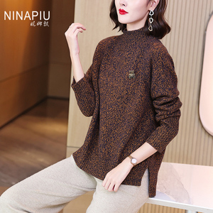 毛衣女花色时尚