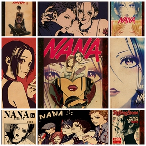 nana小松奈奈日本动漫超大牛皮纸海报壁纸墙贴装饰画乐队宿舍贴纸
