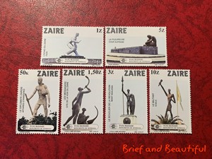 扎伊尔 金沙萨街头雕塑纪念碑 1983年 邮票