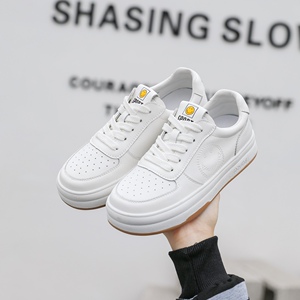 n6正品休闲小白鞋2022春季新款全皮韩版潮学生版鞋笑脸款舒适女鞋