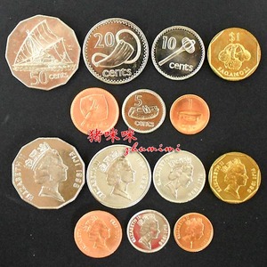 【大洋洲硬币】斐济 流通硬币一套7枚全 外国硬币YT028
