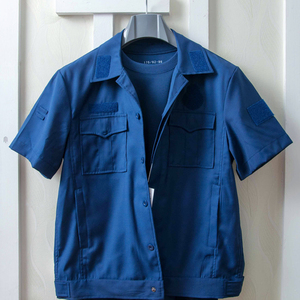 际华3503新款消防备勤服套装专职夏季短袖蓝色工作服春秋长袖夹克