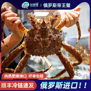 帝王蟹鲜活海鲜10斤特大活冻皇帝蟹俄罗斯进口水产螃蟹冰鲜长脚蟹