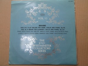 勃拉姆斯 小提琴与钢琴 / 单簧管与钢琴 协奏曲 黑胶LP唱片