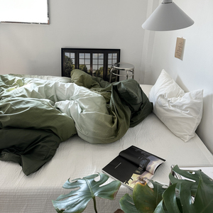 单品纯棉全棉被罩简约素色200x230cm单人床双人被套床品单件