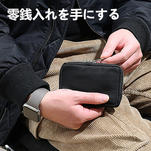 日系潮牌MULTI COIN CASE男女防水尼龙零钱硬币包迷你小包放口袋