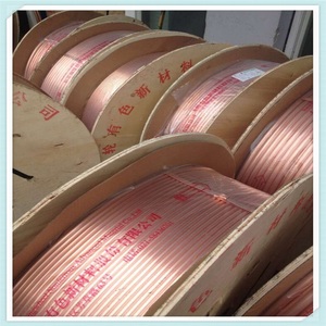 上海飞轮铜管 r410a电缆盘 tp2高密高压空调紫铜连接管挤压工艺