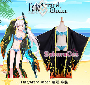 fate/grand order 清姬 泳装 lancer 满破 三阶 fgo cosplay服装