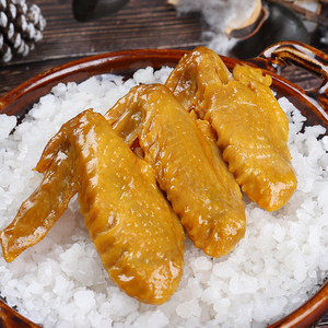 盐焗鸡翅广东梅州客家特产卤味鸡翅熟食办公休闲小零食400克包邮