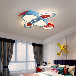 儿童房灯卧室吸顶灯创意男孩女孩个性飞机灯简约现代卡通房间灯具
