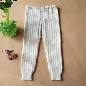 纯手工编织婴儿毛裤宝宝棉毛线裤纯色婴幼开裆羊毛长裤特价处理
