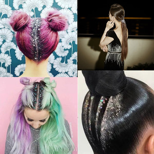 头发亮粉啫喱加强大亮片造型新娘妆儿童舞台妆表演专用闪粉亮片