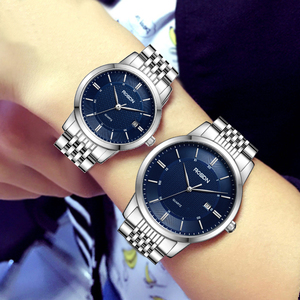 劳士顿情侣手表情侣款一对男女十大正品品牌防水钢带情侣表一对表