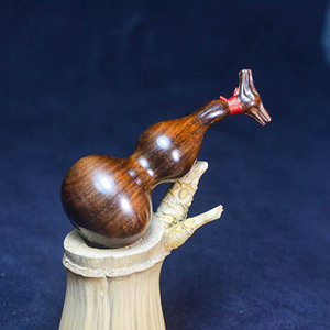 纯手工大红酸枝木艺葫芦手把件老红木质汽车钥匙挂件文玩礼品818