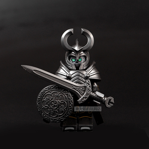 乐高人仔中世纪骑士第三方积木小人偶古代士兵男孩拼装玩具模型