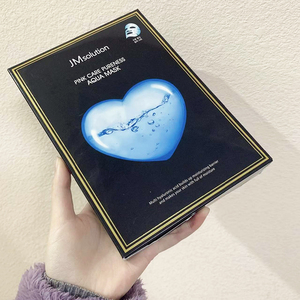 韩国jm爱心面膜jmsolution心形深水炸急救补水珍珠蜂蜜b5婴儿修复