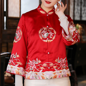 改良旗袍2021年新款高端女士唐装上衣中国风时尚中式盘扣复古女装