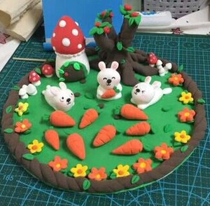 太空泥动物成品