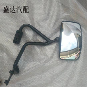 适配于欧曼ETX前下视镜自卸车辅助镜车头镜照地镜方镜支架顶棚镜