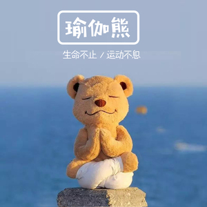 瑜伽熊ins毛绒玩具泰迪熊美国正版软骨公仔送女友meddy熊teddy