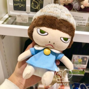 日本正品代购奈良美智nara大头胖娃娃邪恶魔鬼失眠娃娃玩偶玩具