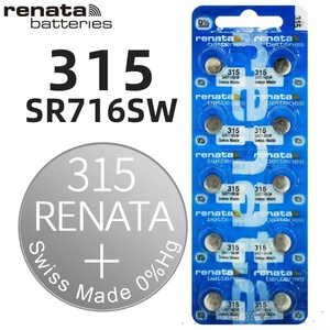 RENATA原装进口315手表电池SR716SW适用浪琴飞亚达swatch斯沃琪雷