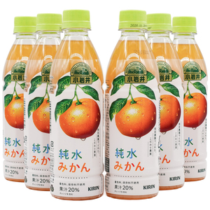 预售 日本进口kirin饮品麒麟小岩井桔橙水果汁橘子饮料430ml 6瓶