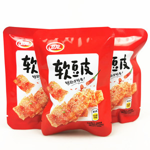 卫龙亲嘴软豆皮散称500g川香麻辣味辣片包装网红小吃辣条零食5斤